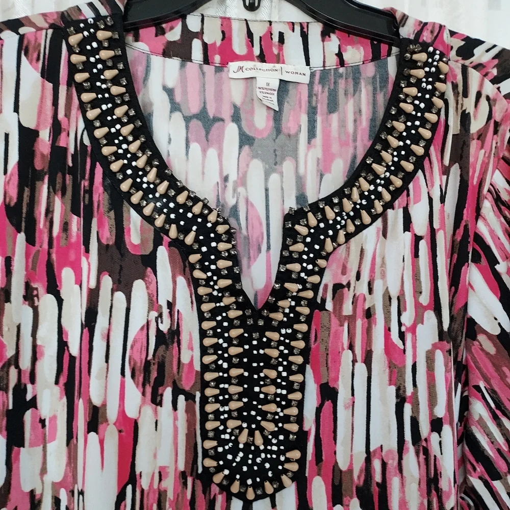 JM Collection Blouse - Picture 2 of 3